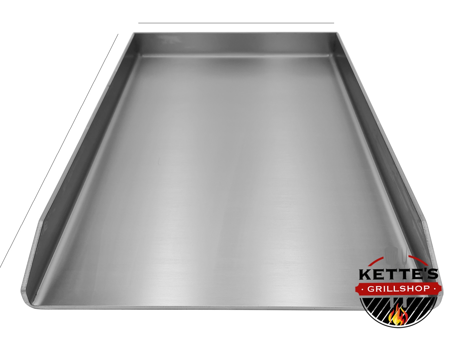 Edelstahl Plancha 330 x 275mm passt für Broil King Gasgrills 